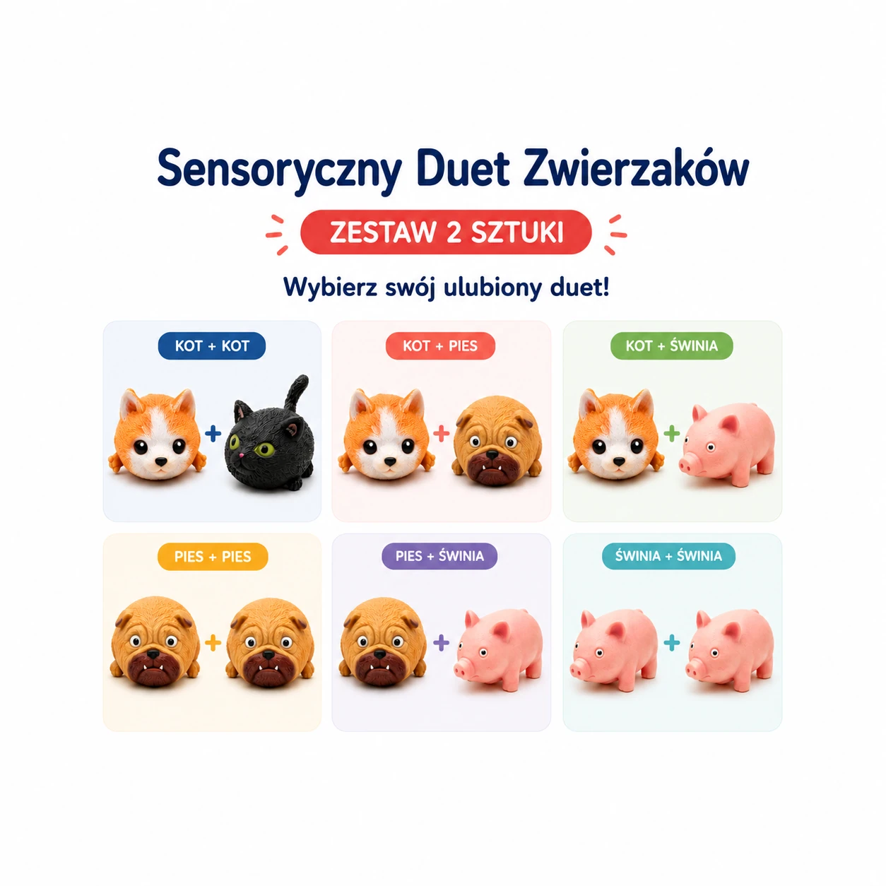 Zestaw 2 zwierzakow klinikasmyka mini